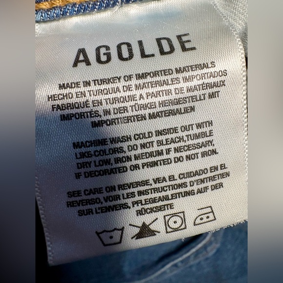 NWOT Agolde Riley High Rise denim  Size 29 - Picture 4 of 5